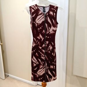 Burgundy and light pink mini